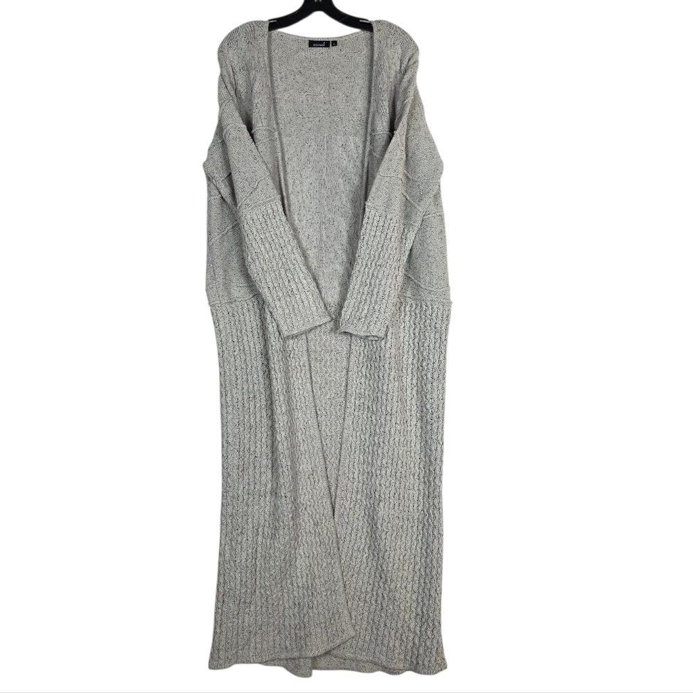 Animale Silk Knitted open front full length Cardigan